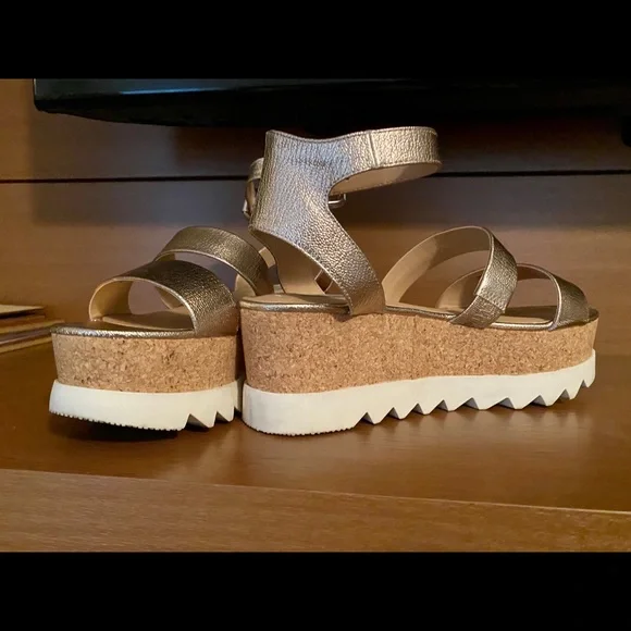 Steven By Steve Madden Metallic Sandals - Picture 2 of 5